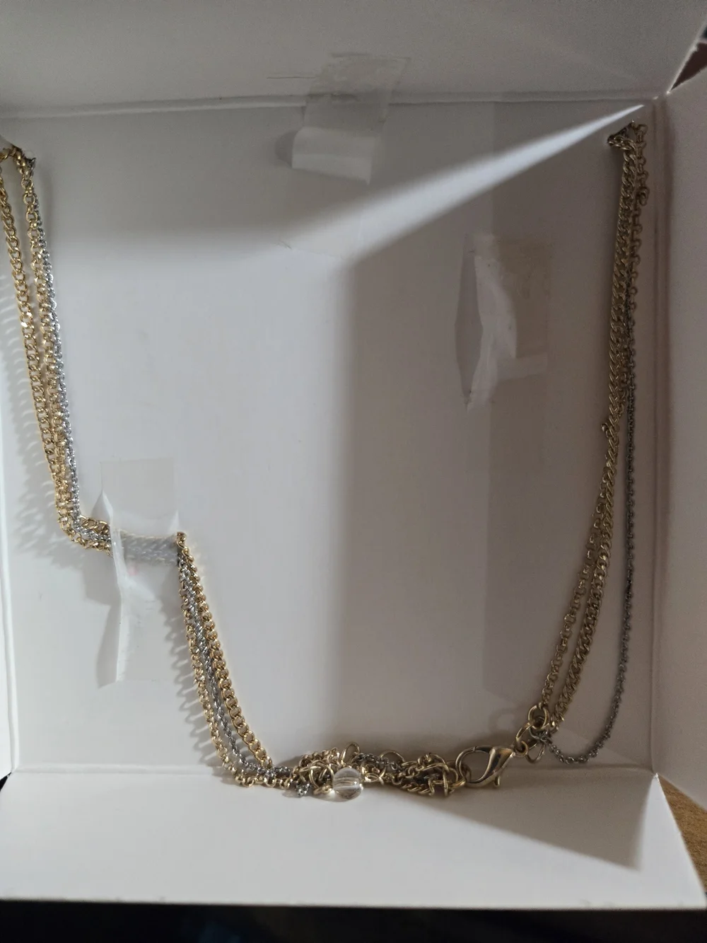 Juicy Couture Gold and Silver Layered Heart & Key Necklace Set